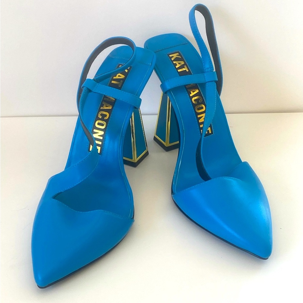 kat Maconie blue heels